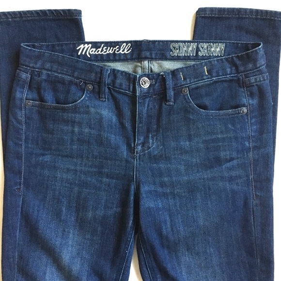 MADEWELL Skinny Skinny Dark Wash Size 27 x 32 - Picture 3 of 8